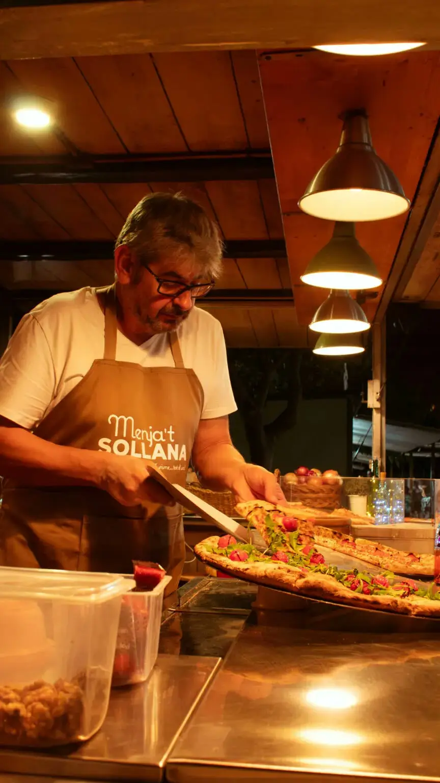 Un moment del diumenge del Menja't Sollana